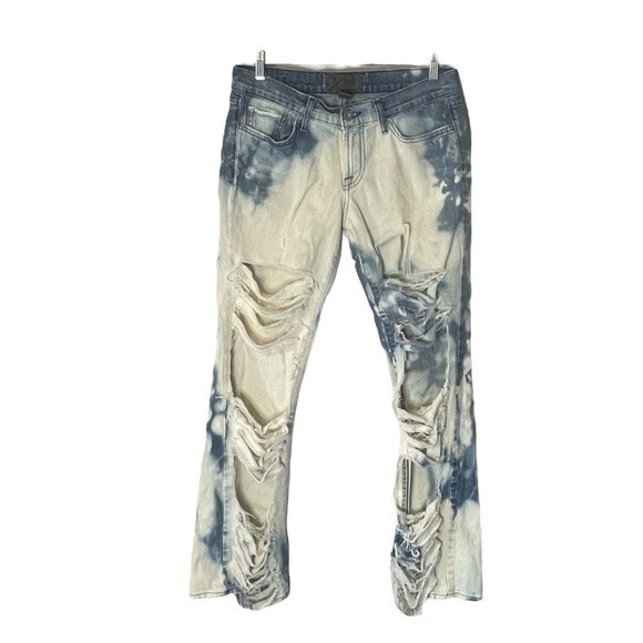 Lucky Brand Jeans Bleach Distressed Henna Sweet N Low Jeans, Size 6/28 - Picture 2 of 10